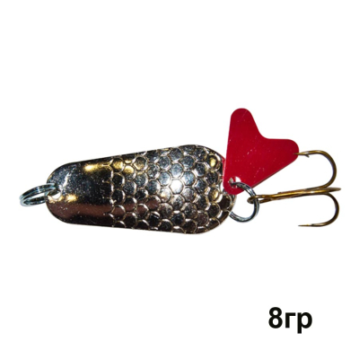 Блесна колеблющаяся Trout Pro Pike 8гр. ( цвет серебро )  ( PK-4-S )