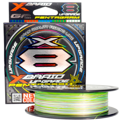 Шнур YGK X-Braid Upgrade X8 Pentagram Multicolor 150м #0,5