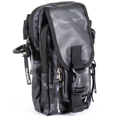 Сумка рыболовная "Yaman" Street Fishing MultiLock V-Pouch, 22х12,5х8 см, цв. серый камуфляж