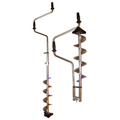 Ледобур 3-х ножевой удлинненый 130мм (Титан)