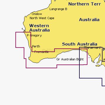 Карта Navionics South West Australia 8G167S