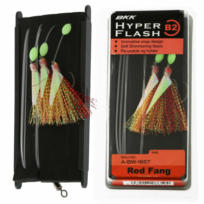 Крючки BKK Hyper Flash B2 Red Fang (SS Circle+Orange/Red) #1/0
