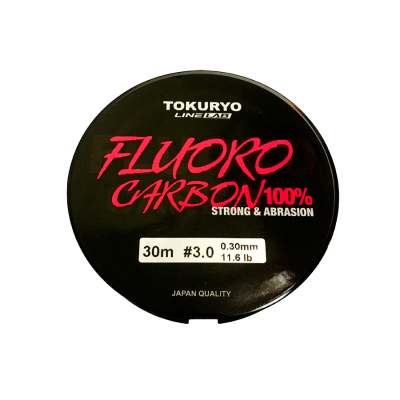 Леска флюорокарбон Tokuryo Fluorocarbon Clear 30m #0.8