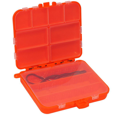 Коробка-раскладушка Kosadaka "Книжка" TB-S12-OR, 11*9.5*2.5см для мелочей, оранжевая