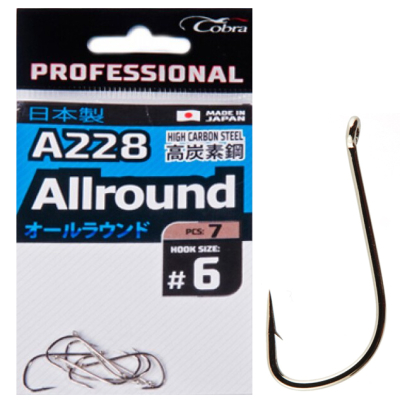 Крючки Cobra Pro ALLROUND сер.A228 разм.010 10шт.