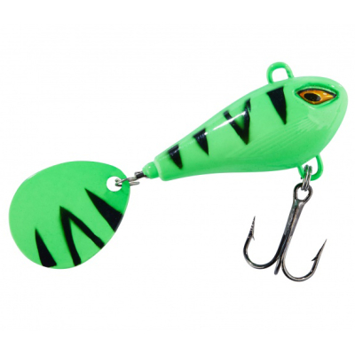 Тейл-спиннер Balzer Shirasu Colonel Spin Buddy UV 40мм 12гр. пластик цв. Fire Tiger (13662 124)