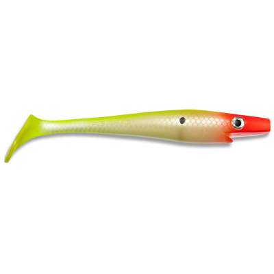 Приманка силиконовая XXL Strike Pro Pig Shad 23см  90гр Crystal Clown (Kanalgrattis Color)
