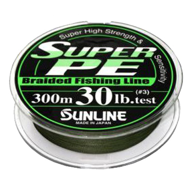 Шнур плетеный Sunline Super PE 300m - 0.205mm цв. Dark Green