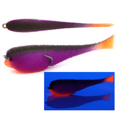 Мормыш Классическая Поролоновая рыбка с поджатым двойником 9 см, цв. 21, 3 шт/упак