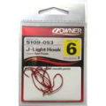 Офсетные крючки Owner 5109 Red №6
