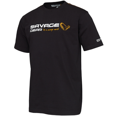 Футболка Savage Gear Signature Logo T-Shirt Black Ink р.S, арт.73644