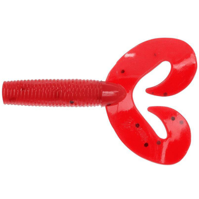 Силиконовая приманка Helios Credo Double Tail 3,54"/9 см Pepper Red 5шт. (HS-28-030)