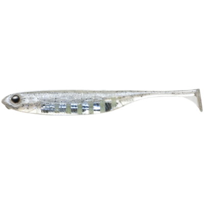 Силиконовая приманка Fish Arrow Flash J Shad 4" SW #130 - Zebra Glow/Silver