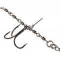 Оснастка стальная Lucky John Stinger Power Chain 3,5+8,0cm, оснащ. тройниками №03/0+№3/0 1шт.