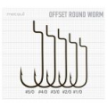 Крючки Metsui Offset Round Worm цвет bln, размер № 3/0, в уп. 6 шт