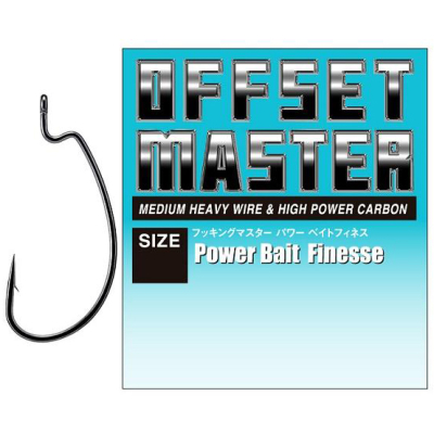 Крючок офсетный Varivas Offset Master Power Bait Finesse (NS Black) #2/0 (7pcs) (4513498122919)