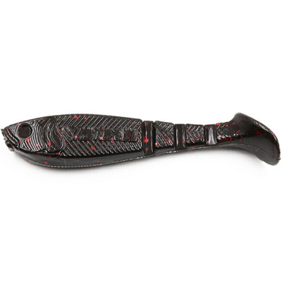 Силиконовая приманка Yaman Light-Flake 4" цвет #31 - Black Red Flake (уп. 4 шт.)