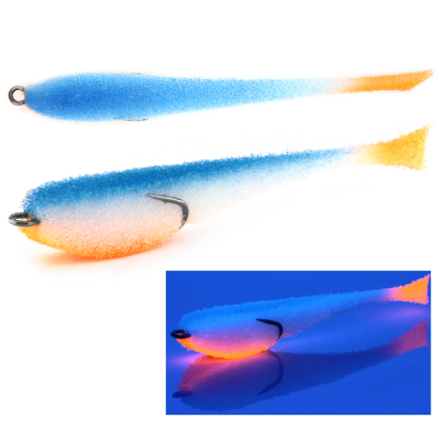 Мормыш Классическая Поролоновая рыбка с поджатым двойником 10 см, цв. 02, 3 шт/упак