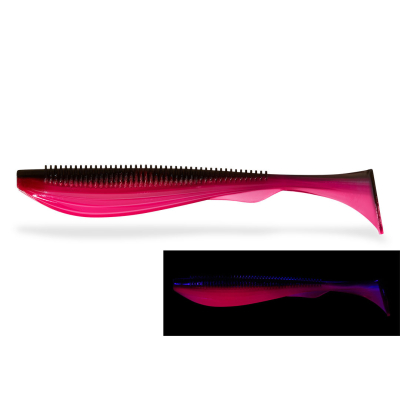 Силиконовая приманка Zemex Moby 6" цвет LS16, в уп. 3 шт