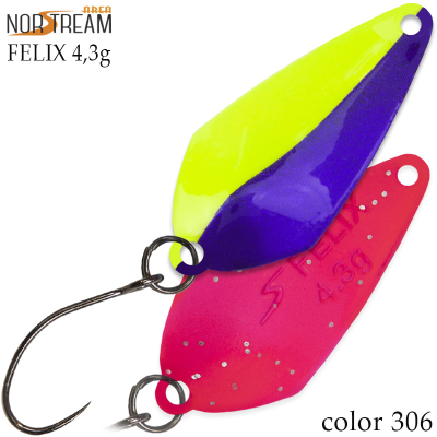 Блесна колеблющаяся Norstream Felix 4,3гр. цв. 306