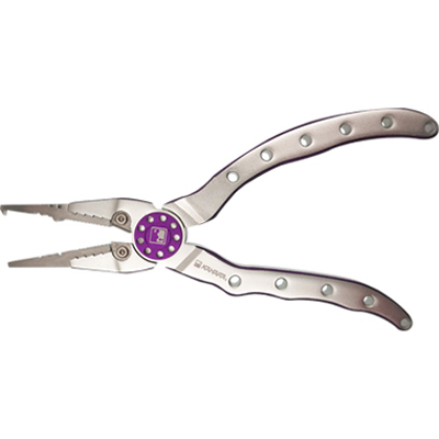 Мультиинструмент Kahara 6.5IN Heavy-duty Aluminum pliers 115gr/185mm Silver/Purple