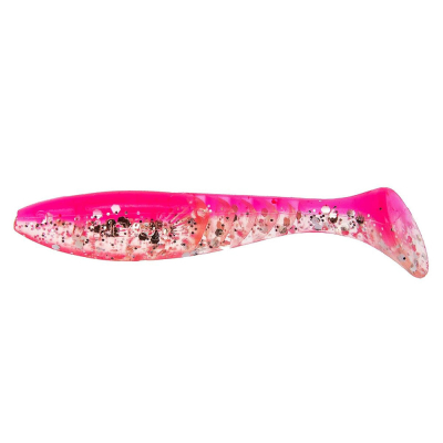 Силиконовая приманка Helios Slash 2,64"/6,7 см Silver Sparkles & Pink 10шт. (HS-19-035)