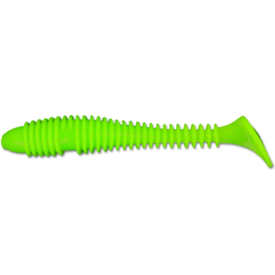 Силиконовая приманка Forsage Fat worm 3.8" 9.5см #002 Chartreuse (4 шт)