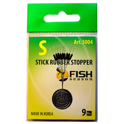 Стопор резиновый цилиндр Fish Season, №S, (упак. 9 шт)