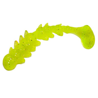 Силиконовые приманки Русская Фишка Сатана, Креветка 10 см (Цвет 2, Шартрез)