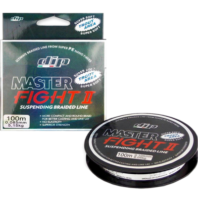 Шнур плетенный Dip Master Fight II Trout Area 100m 0,105мм (AL0302)