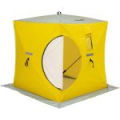 Палатка зимняя утепленная Helios Куб 1,8х1,8 yellow/gray (HS-ISCI-180YG)