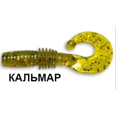 Силиконовая приманка Crazy Fish Power Mace 1.6" 10-40-1-6 кальмар цв. olive (оливка)
