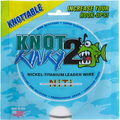 Поводковый материал Knot2Kinky Nikel-Titanium 6lb, 30ft/9,2m 0.008" 2,72kg