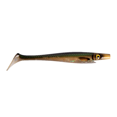 Силиконовая приманка Strike Pro Pig Shad Jr, 200 мм, 50 гр, цвет: Emerald Herring