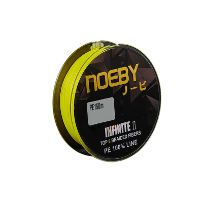 Шнур Noeby Infinite II PE 8 Braid 150m (Yellow) #0.8 13 lb 0.140mm