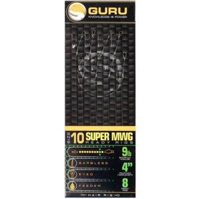 Поводок готовый Guru SMWG Standard Hair 4&quot; №12 0,22мм