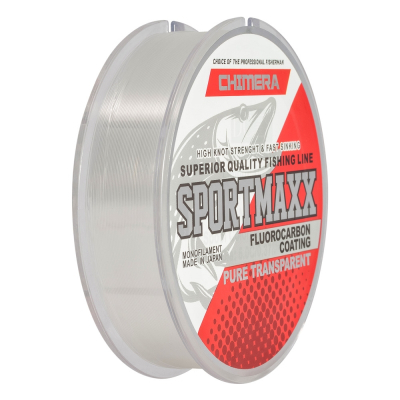 Леска Chimera Sportmaxx Fluorocarbon Coating Pure Transparent 100m # 0.18