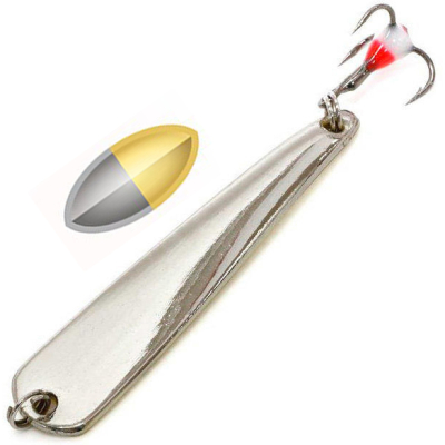 Блесна вертикальная Namazu "Snow puzzle" 63мм 11гр. цвет S602