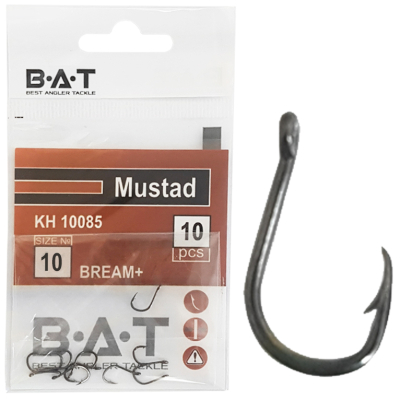 Крючки BAT Mustad КН 10085 Bream+ (№ 10) уп.10