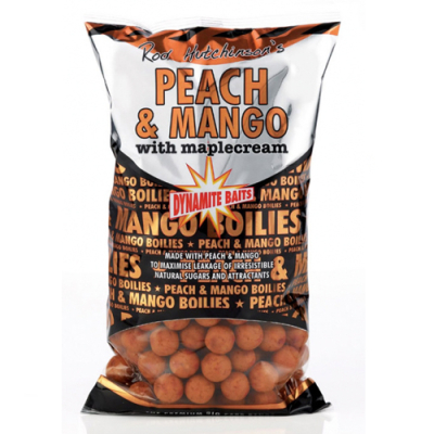 Бойлы тонущ. Dynamite Baits 15мм. 1 кг. Peach & Mango (DY526) (Персик и манго)