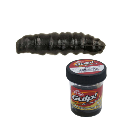 Имитация личинки крупной Berkley Gulp Honeyworm GHW33-BGM 33mm Black