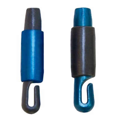 Коннектор для крепления лески к удилищу серо-синий перламутр (СТОНФ) 1,5 (уп/10шт.)