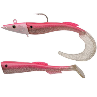 Приманка мягкая огруженная Berkley Power Sandeel 17cm 65g цвет Metallic Pink