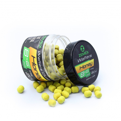 Бойлы нейтральные ZEMEX Wafters Dumbells Honey, 8х6 мм, 20 гр
