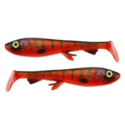 Приманка силиконовая XXL Wolfcreek Shad 24см  102гр 2шт Red Tiger (1259461)