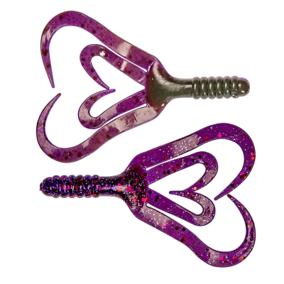 Силиконовая приманка Helios Credo Four Tail 2,35"/6 см Fio & Lime 10шт. (HS-20-014)