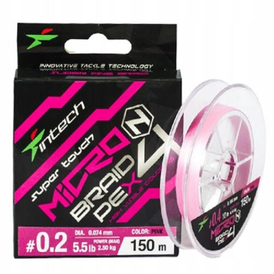 Шнур плетеный Intech MicroN PE X4 150m #0.2 / 0.074mm (5.5lb / 2.5kg)