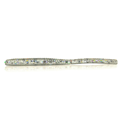 Мягкая приманка MF_pro Worm 2.25" - 5,71см. Креветка Holographic - голографический