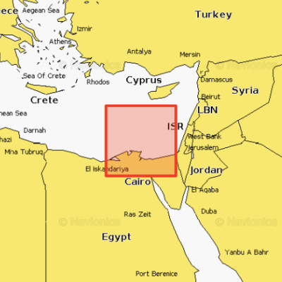 Карта Navionics Suez C./Iskandariya 5G208S