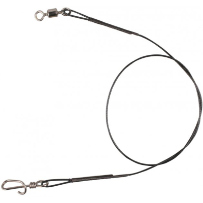 Поводок Mikado Jaws Stalowy SUPER STRONG (2 шт.) сталь в оболочке, 35см, 23кг. Арт.ZGJ02-35-23
